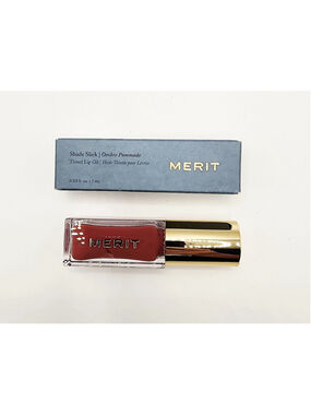 MERIT Shade Slick Tinted Lip Oil Pink Beet 7mL NIB